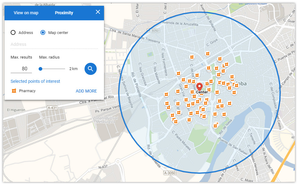 Proximity request